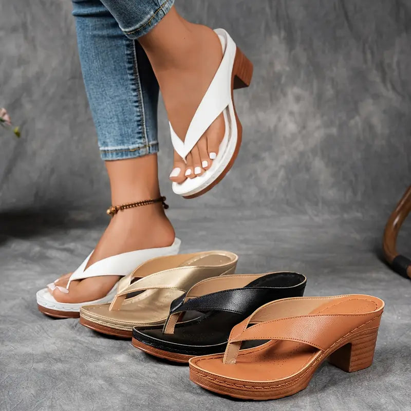 Sandales Femme Talon Confortable Semelle Ergonomique