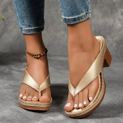Sandales Femme Talon Confortable Semelle Ergonomique