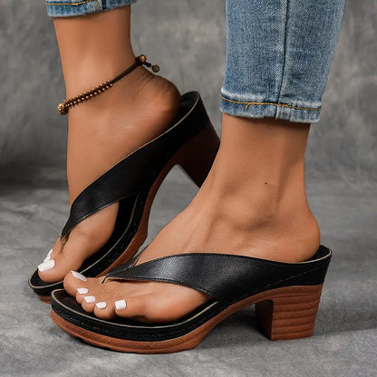 Sandales Femme Talon Confortable Semelle Ergonomique