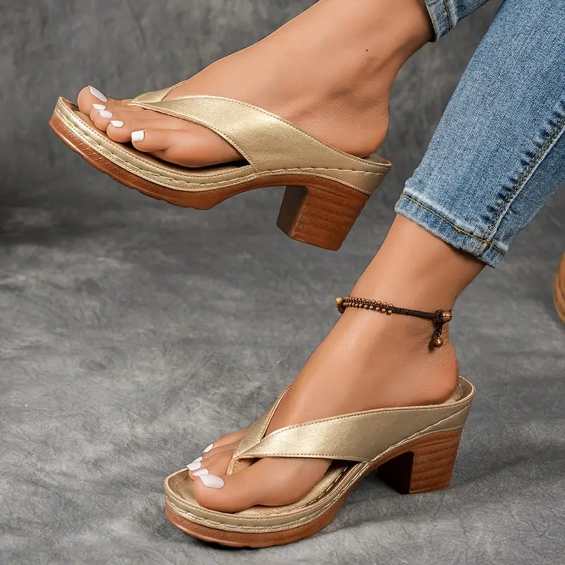 Sandales Femme Talon Confortable Semelle Ergonomique