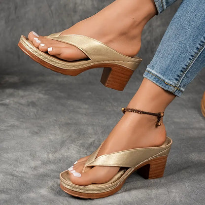 Sandales Femme Talon Confortable Semelle Ergonomique