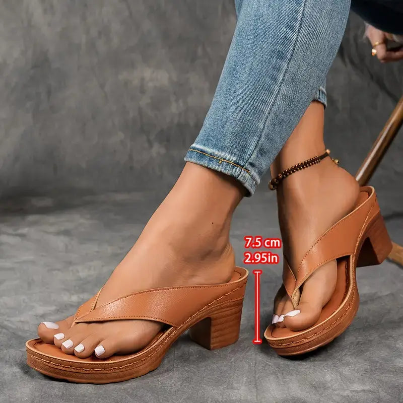 Sandales Femme Talon Confortable Semelle Ergonomique