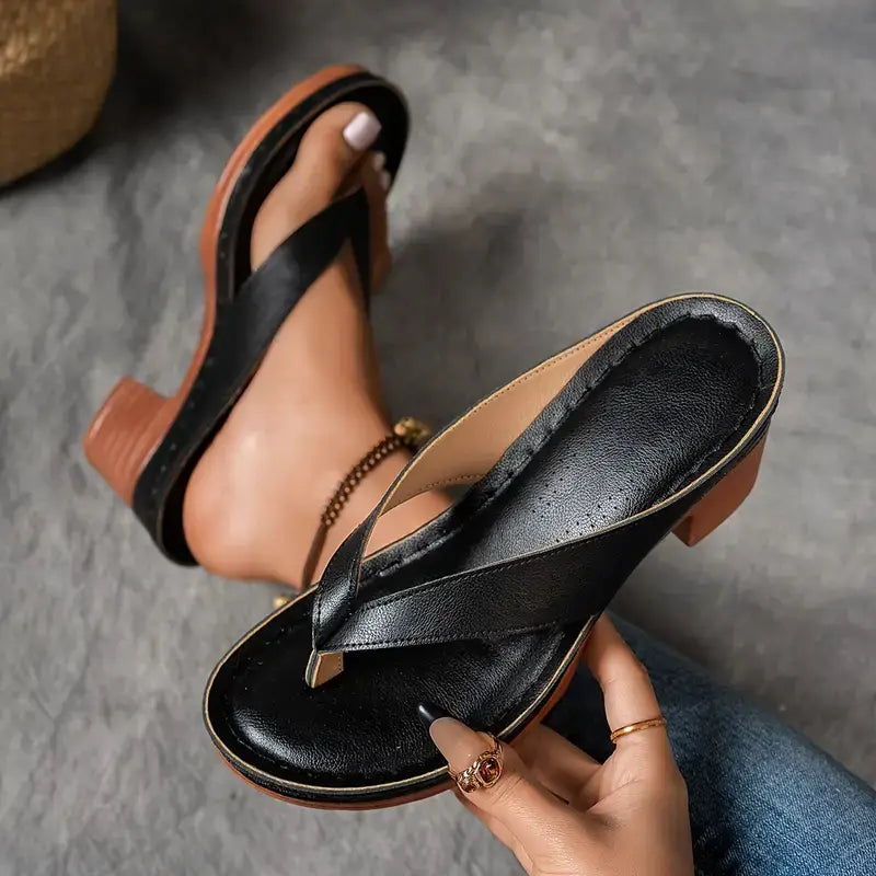 Sandales Femme Talon Confortable Semelle Ergonomique