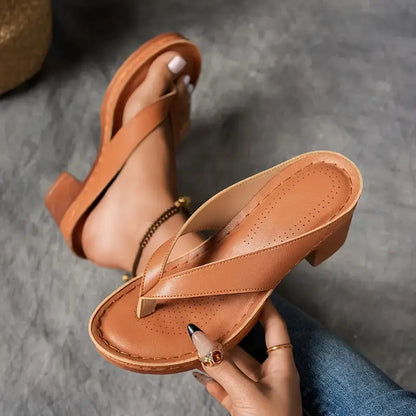 Sandales Femme Talon Confortable Semelle Ergonomique
