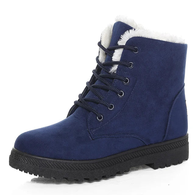 Bottines Femmes Plates et Confortables Hiver