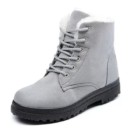 Bottines Femmes Plates et Confortables Hiver