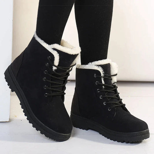 Bottines Femmes Plates et Confortables Hiver - PanierRoyale