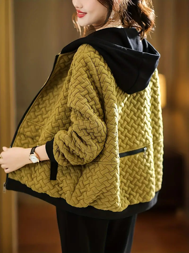Veste Femme Capuche Douce et Chaude pour Hiver - PanierRoyale