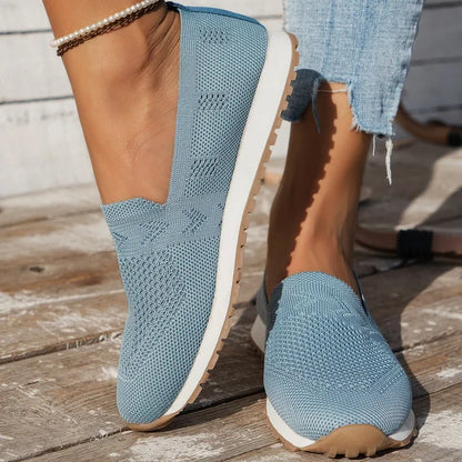 Chaussures femme décontractées en dentelle beige élégantes