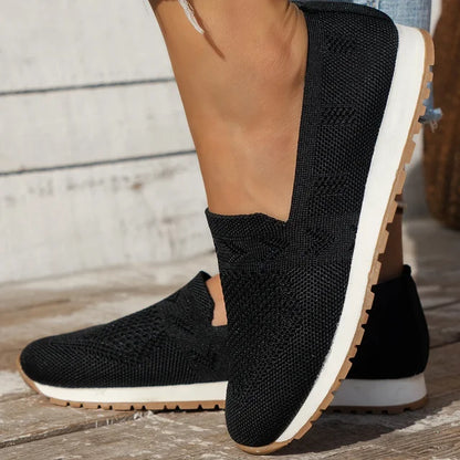 Chaussures femme décontractées en dentelle beige élégantes
