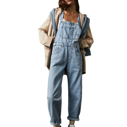 Salopette Jean Femme Slim Élégante