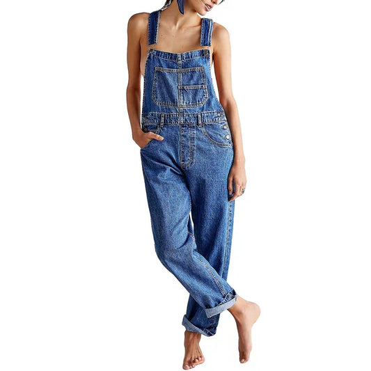 Salopette Jeans Femme Détente - PanierRoyale