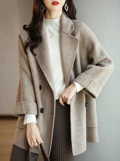 Manteau Femme Hiver Chic avec Capuchon et Fermeture Éclair
