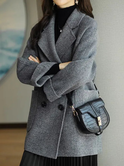 Manteau Femme Hiver Chic avec Capuchon et Fermeture Éclair