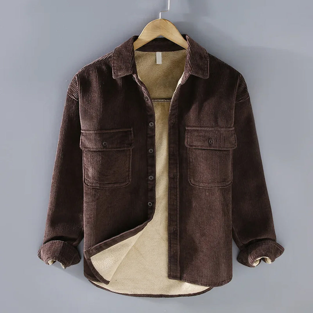 Chemise Veste Homme Hiver Douce et Élégante
