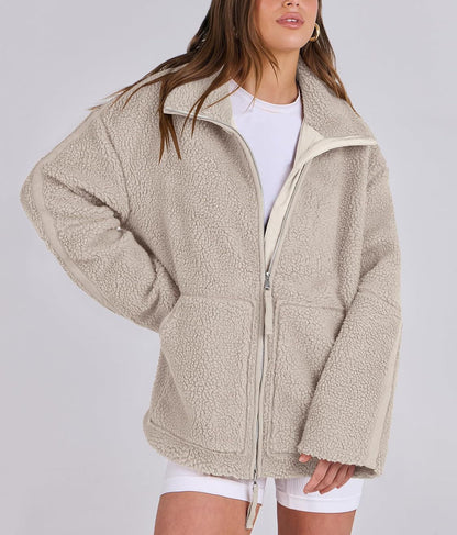 Veste en Peluche Douce pour Femmes à la Mode - luxestyle