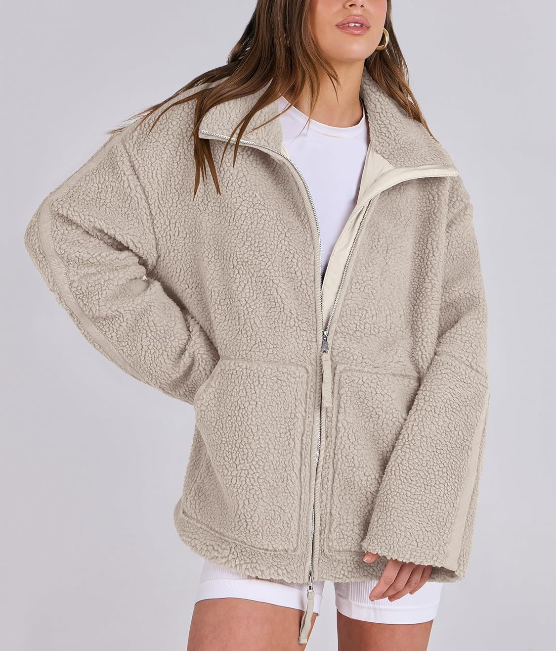 Veste Peluche Douce et Chaude pour Femme Hiver - PanierRoyale