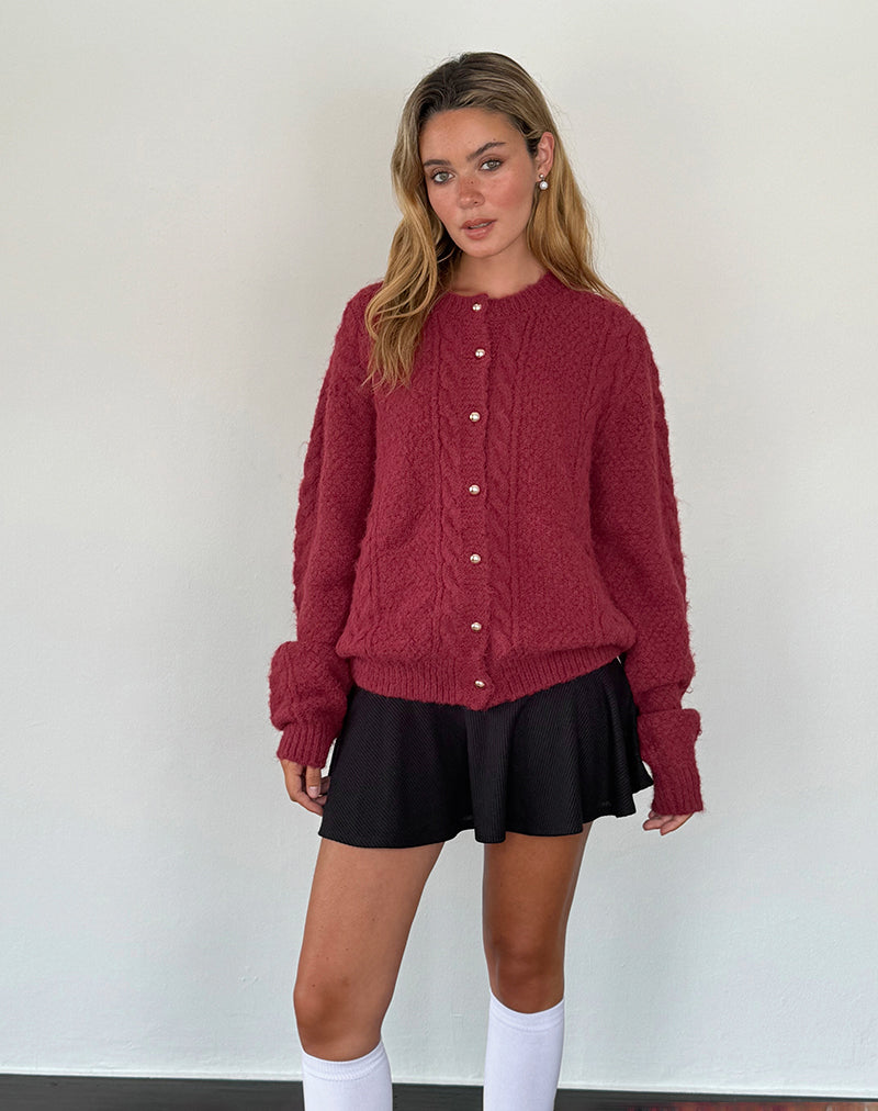 Cardigan Boutons Féminin Élégant