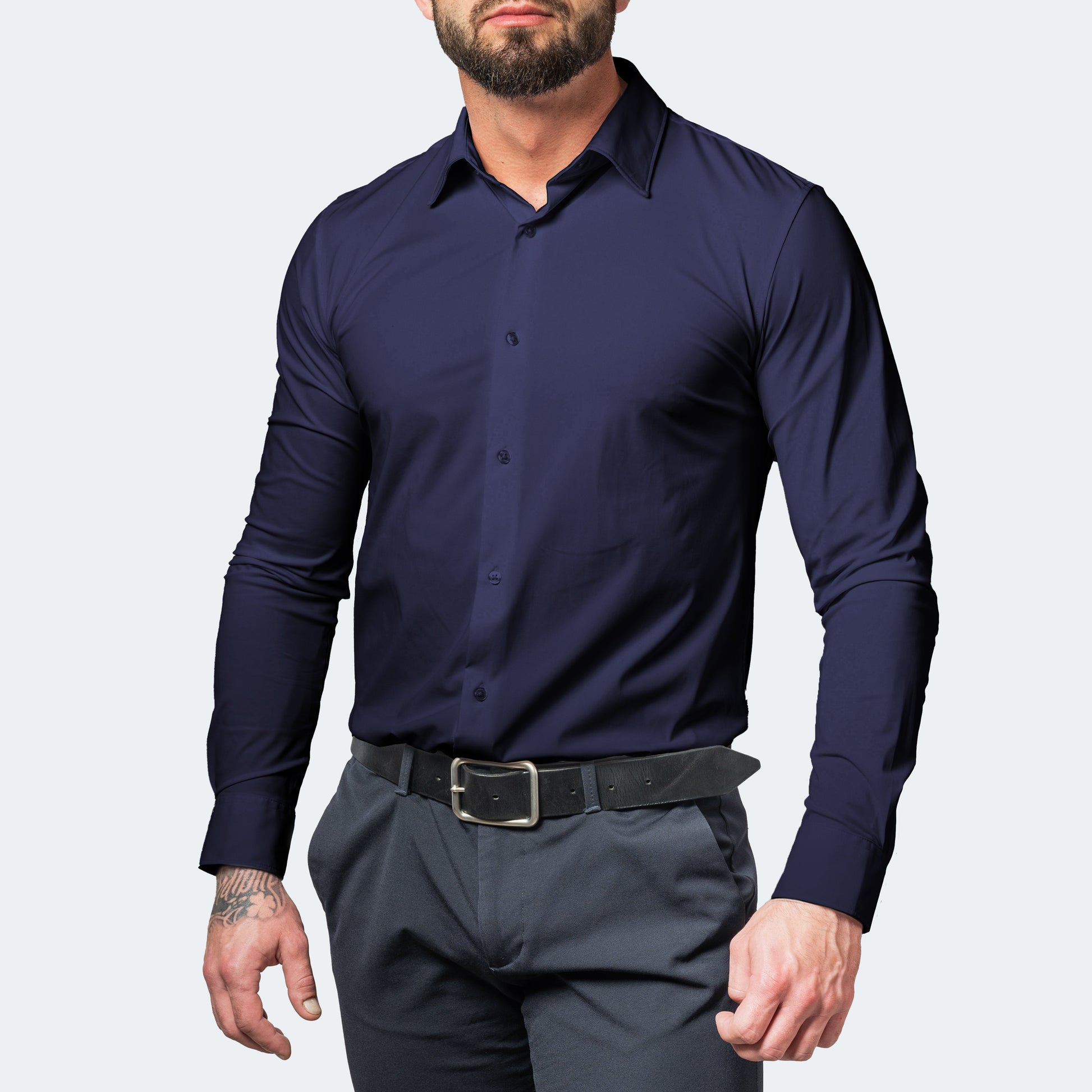 Chemise Homme Taille Slim pour Bureau et Quotidien - PanierRoyale