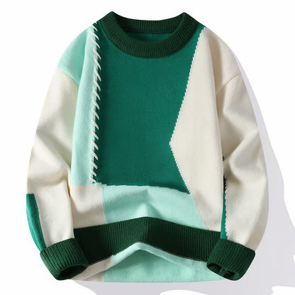Pull Homme Hiver Chaud en Laine Mélangée