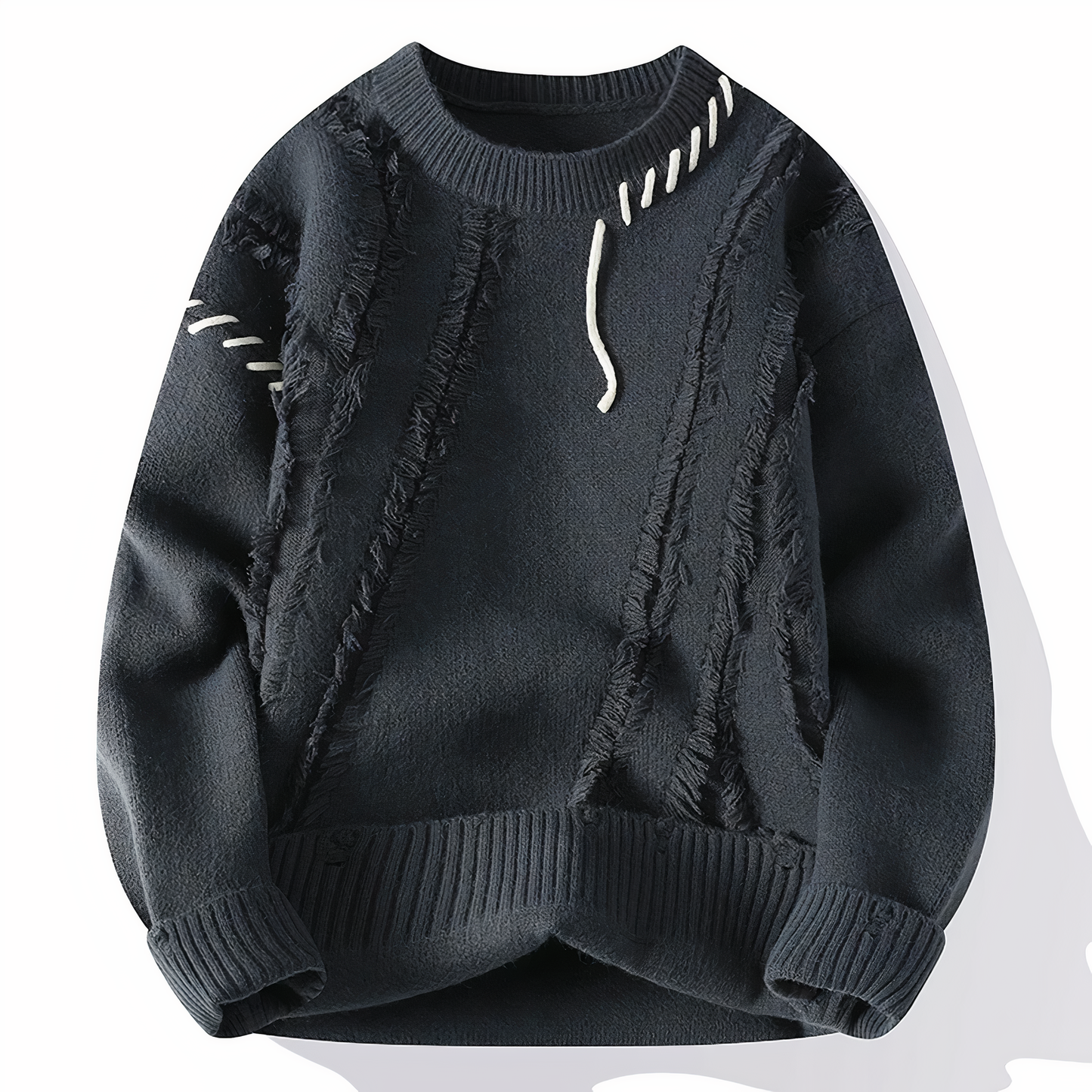 Pull Homme Hiver Chaud en Laine Mélangée