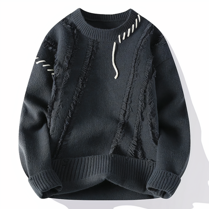 Pull Homme Hiver Chaud en Laine Mélangée