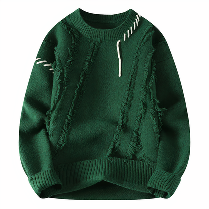 Pull Homme Hiver Chaud en Laine Mélangée