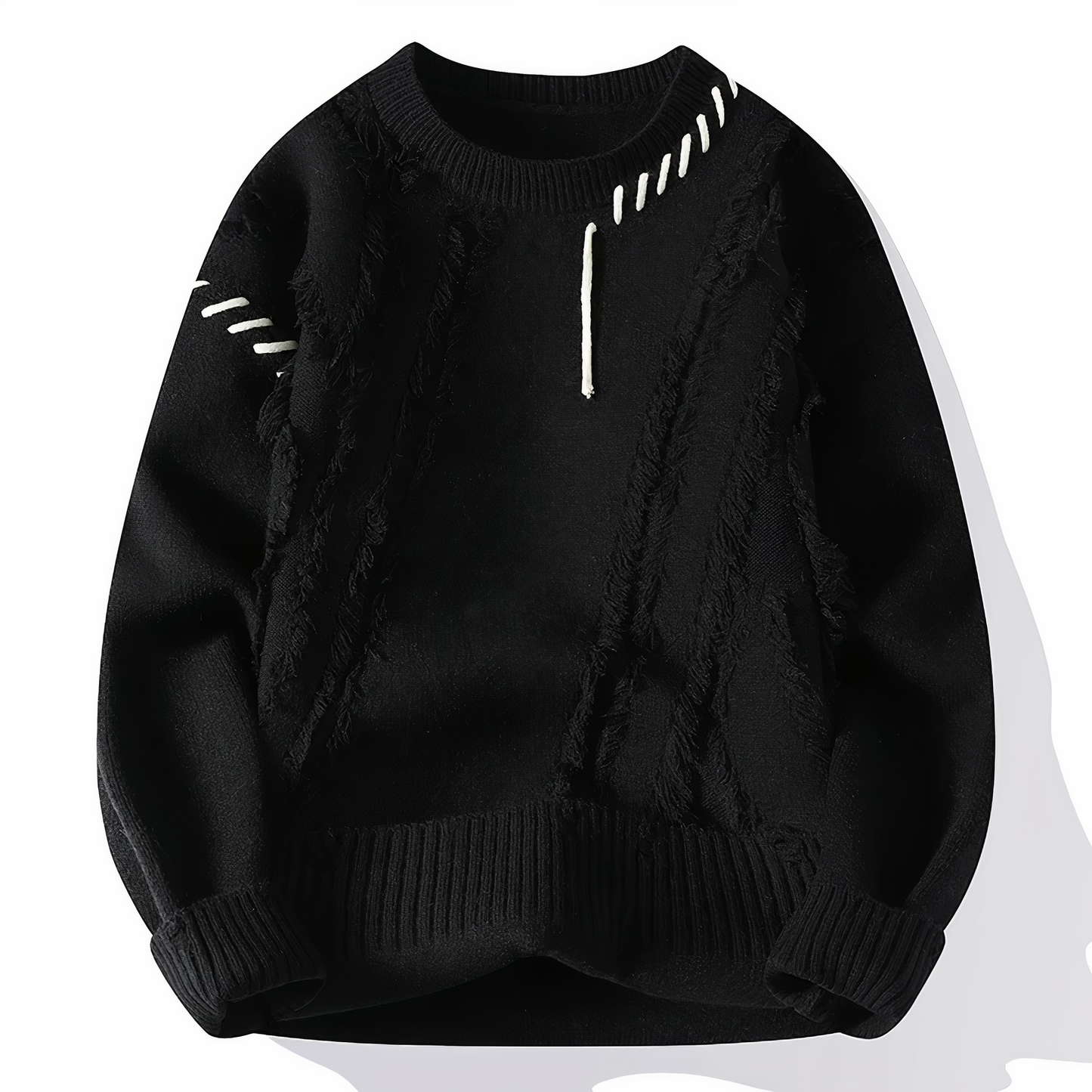 Pull Homme Hiver Chaud en Laine Mélangée