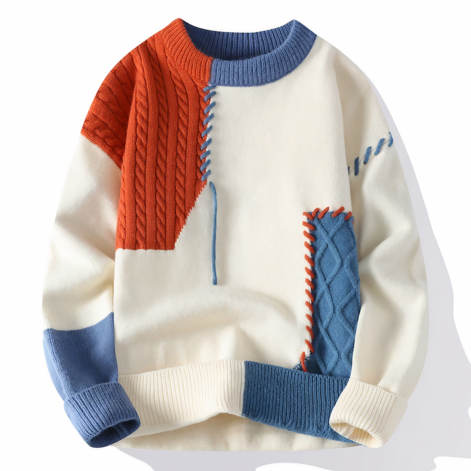 Pull Homme Hiver Chaud en Laine Mélangée - PanierRoyale