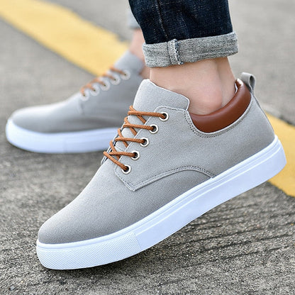 Baskets Homme Décontractées Lacets Blancs