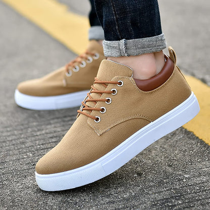 Baskets Homme Décontractées Lacets Blancs