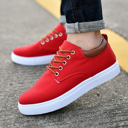 Baskets Homme Décontractées Lacets Blancs