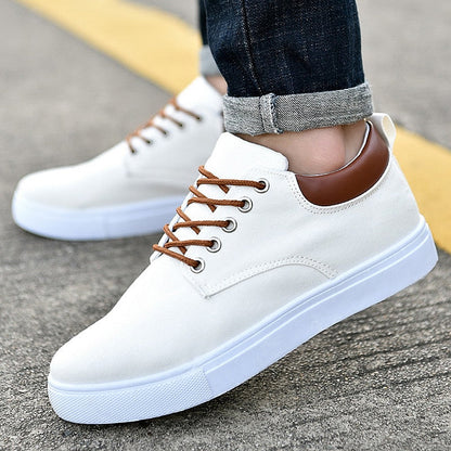 Baskets Homme Décontractées Lacets Blancs