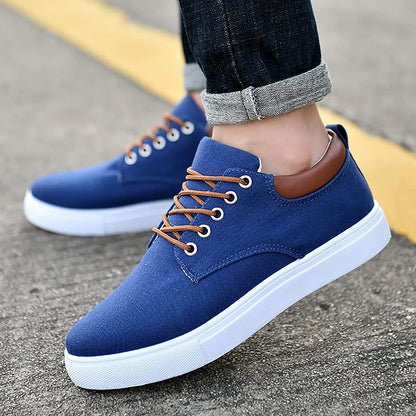 Baskets Homme Décontractées Lacets Blancs