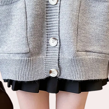 ISIDORA - Cardigan à Capuche Pratique pour Femmes