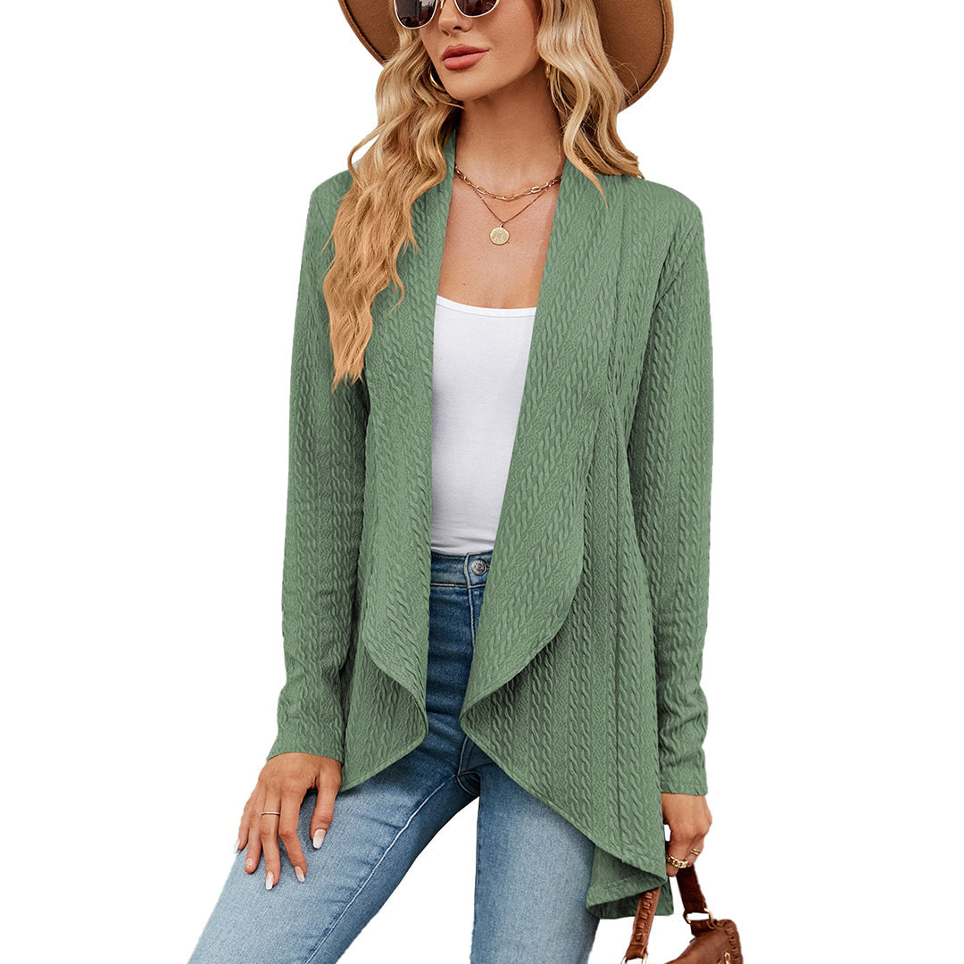 Gilet Femme Chic Taille Adjustée Automne Hiver