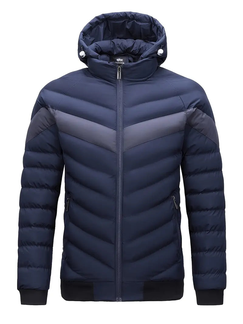 Veste Imperméable Hiver pour Homme avec Capuche Réglable