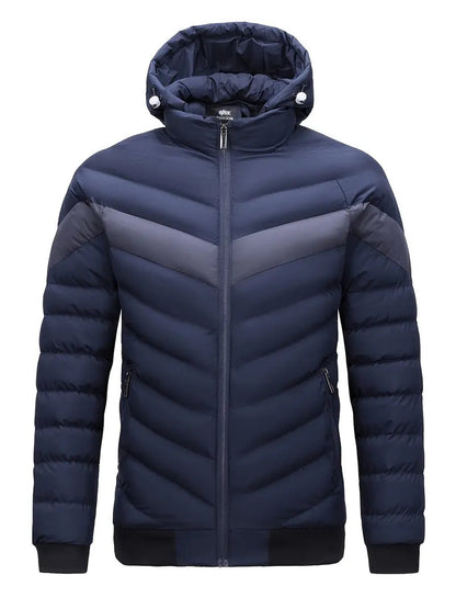 Veste Imperméable Hiver pour Homme avec Capuche Réglable