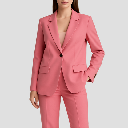 Costume Féminin Tailleur Long avec Pantalon