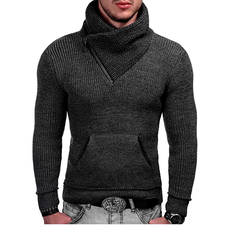 Pull à Capuchon Zippé Homme Chic et Sport