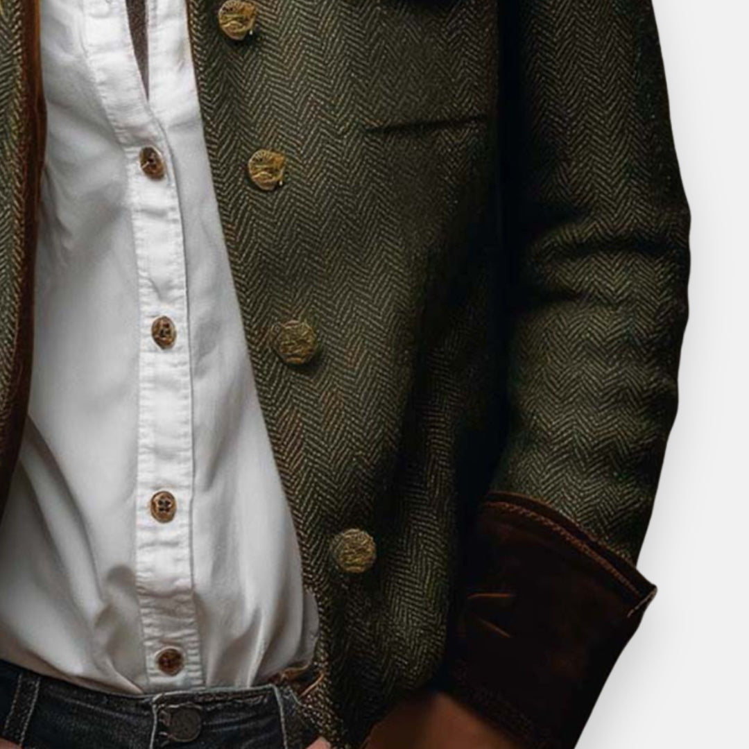 Veste Femme Tweed Bordure Velours Coupe Élégante Mi-saison