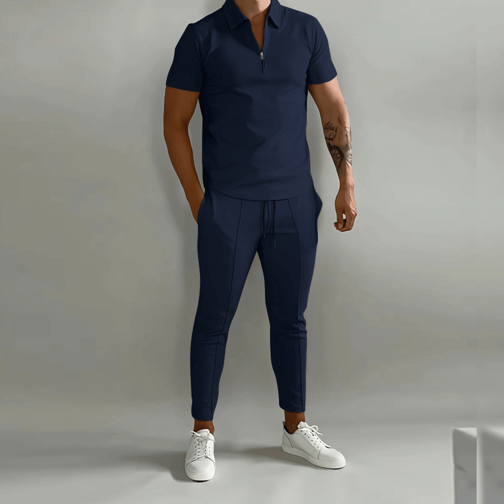 Costume Homme Classique Polo et Pantalon Élégant - BerlinGlamour