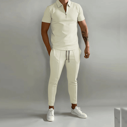 Costume Homme Classique Polo et Pantalon Élégant