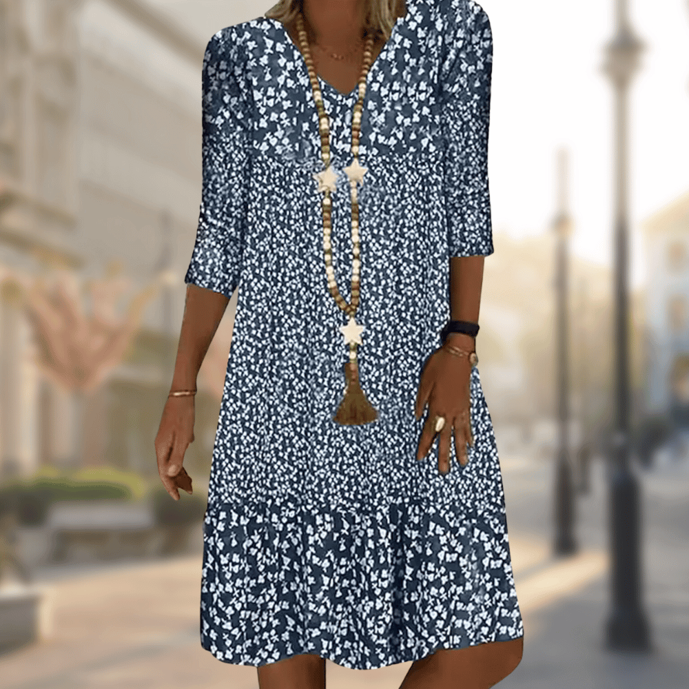 Robe Femme Élégante Midi Droite et Confortable - PanierRoyale