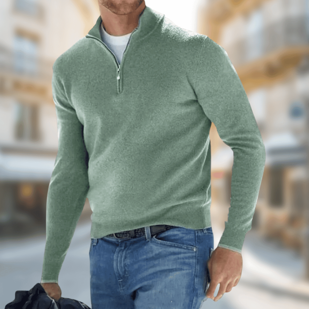 Pull Marin Homme à Fermeture Éclair