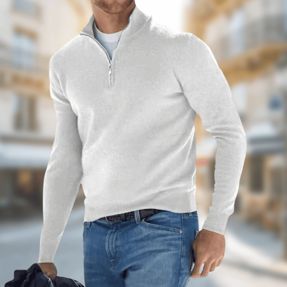 Pull Marin Homme à Fermeture Éclair