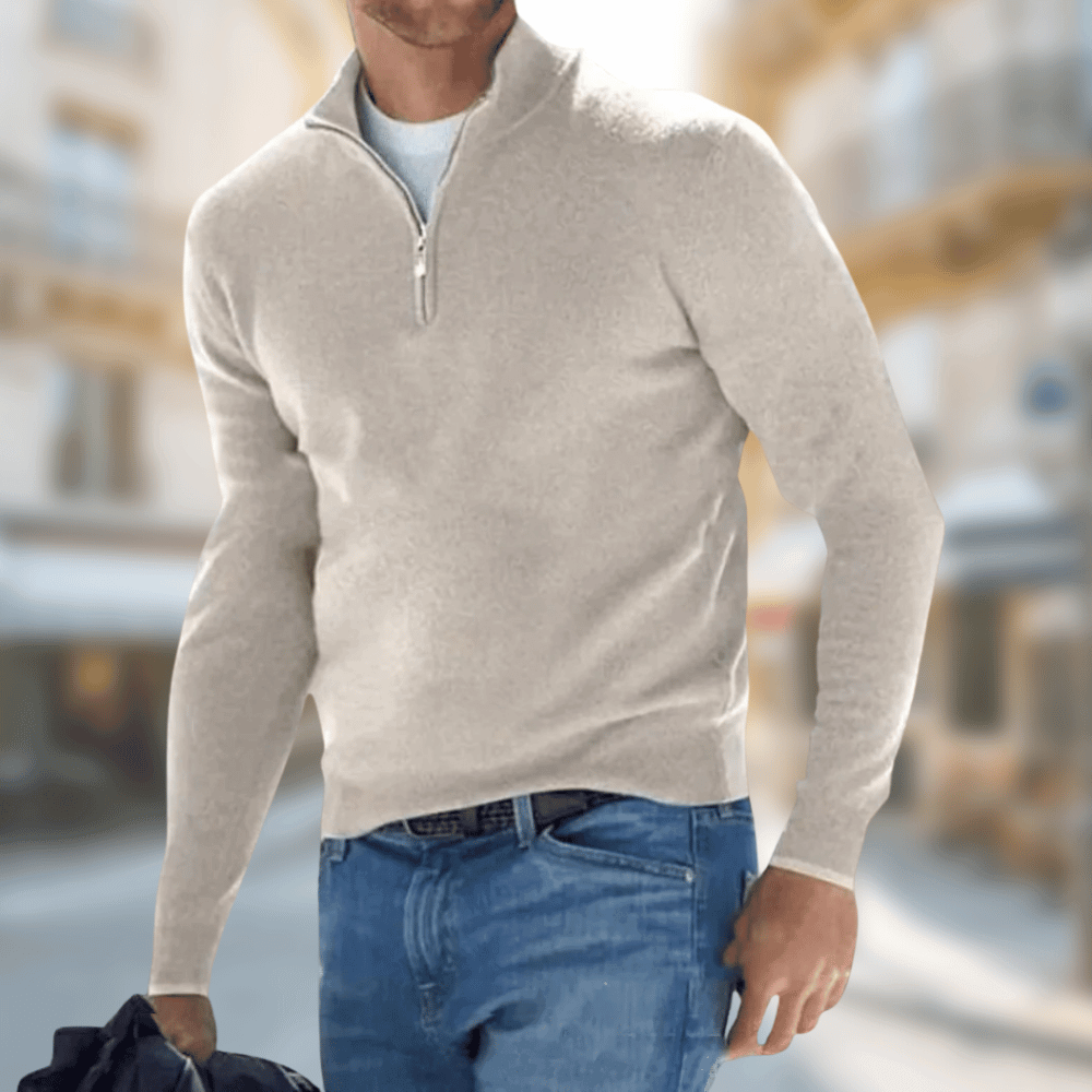 Pull Marin Homme à Fermeture Éclair