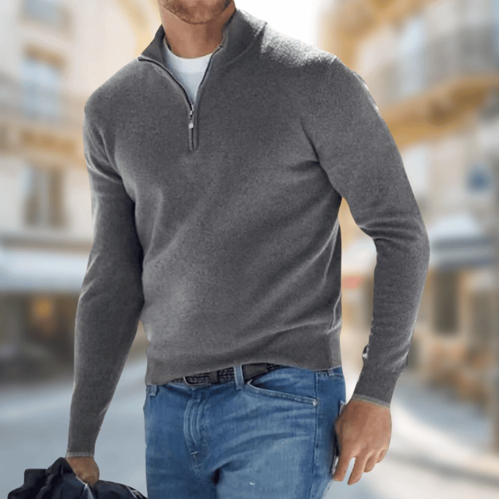 Pull Marin Homme à Fermeture Éclair