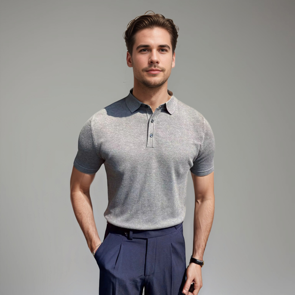 Polo Homme Classique Coton Décontracté