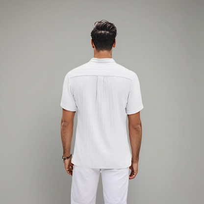 Polo Homme Classique Coton Blanc